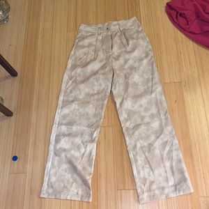 tan tie-dye pants